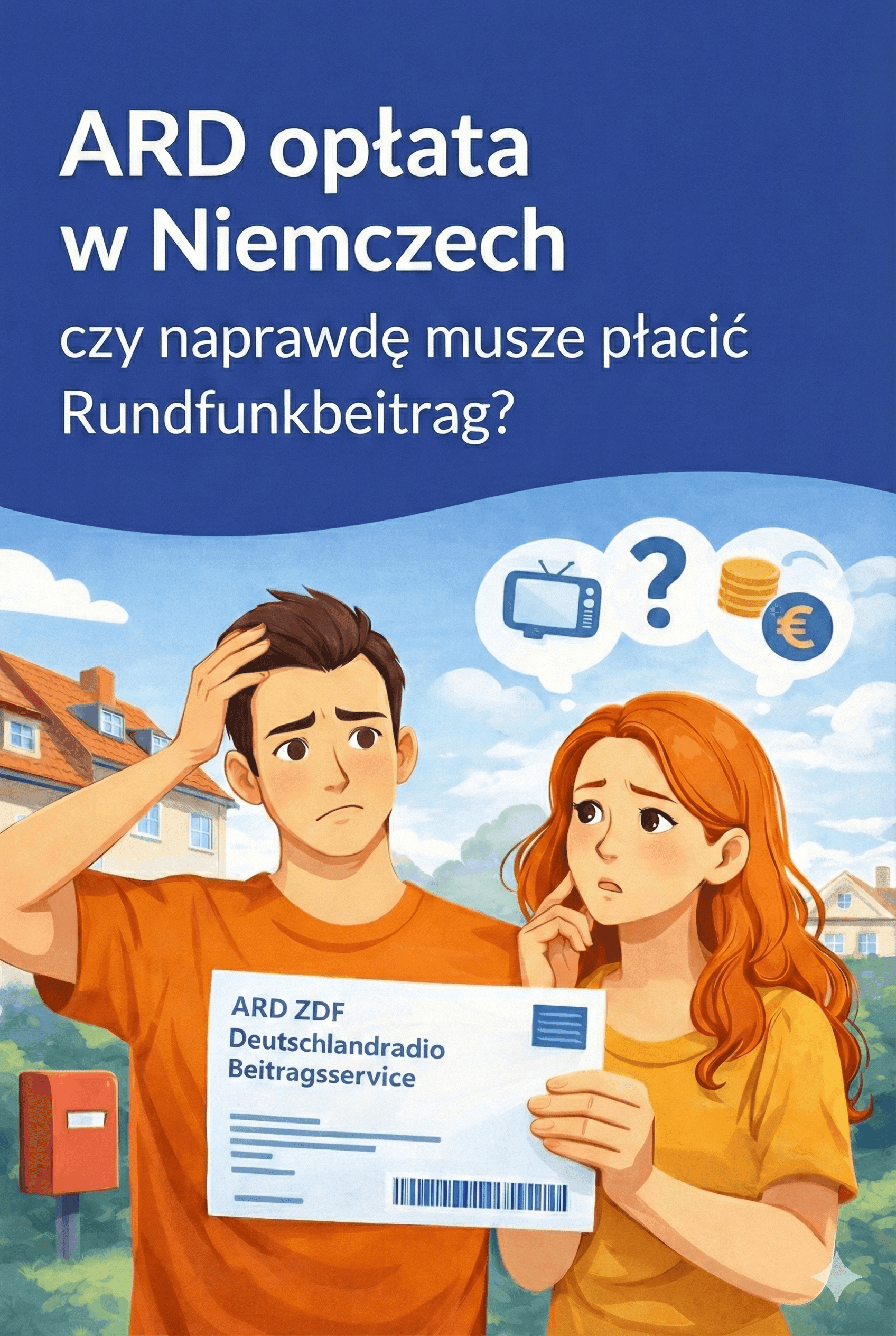 ARD opłata w Niemczech – list z Beitragsservice i Rundfunkbeitrag